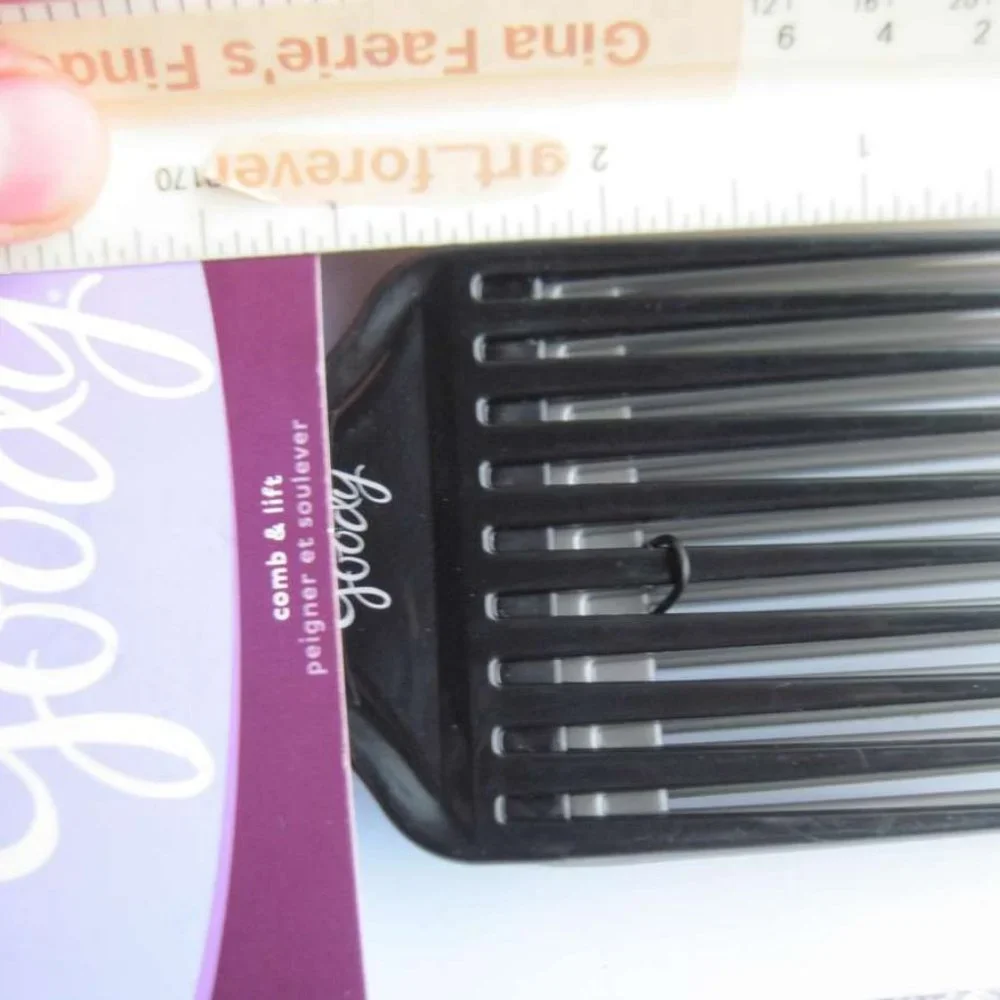 3 Goody Pick Combs Plastic Wide Space Teeth Hair Pic Lift Tool Volume Style 2015